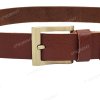 [130cm][Tặng đục] Dây nịt nam da bò nguyên tấm DHM-531 | Khoá kim vuông mạ đồng nam tính | Bảo hành 12 tháng