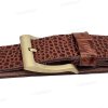[130cm][Tặng đục] Thắt lưng da bò nam dập vân cá sấu DHM-532 | Khoá kim vuông mạ đồng thời trang | Bảo hành 12 tháng
