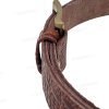 [130cm][Tặng đục] Thắt lưng da bò nam dập vân cá sấu DHM-532 | Khoá kim vuông mạ đồng thời trang | Bảo hành 12 tháng