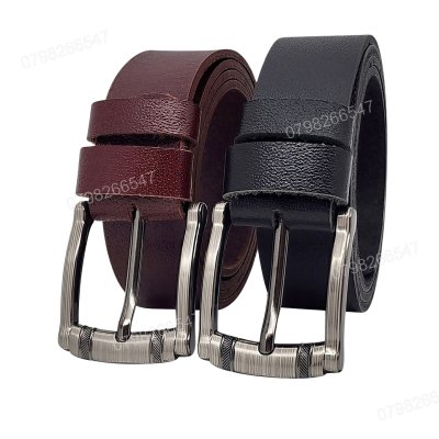 [130cm][Tặng đục] Dây nịt da bò nguyên tâm DHM-540 | Khoá kim vuông laze sang trọng | Bảo hành 12 tháng