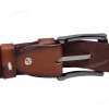 [120cm][Tặng đục] Thắt lưng da bò chấy biên DHM-543 | Khoá kim laze máu xám độc đáo | Bảo hành 12 tháng