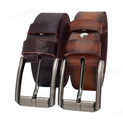 [120cm][Tặng đục] Thắt lưng da bò nam chấy biên DHM-550 | Đầu khoá hợp kim laze không gỉ | Bảo hành 12 tháng