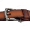 [120cm][Tặng đục] Dây nịt da bò thật chấy biên DHM-561 | Mặt khoá kim laze thời trang | Bảo hành 12 tháng