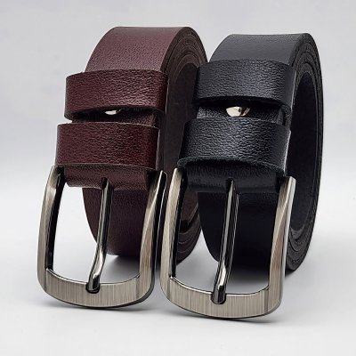 [130cm][Tặng đục] Thắt lưng nam da bò nguyên tấm DHM-577 | Mặt khóa kim laze xám tro | Bảo hành 12 tháng