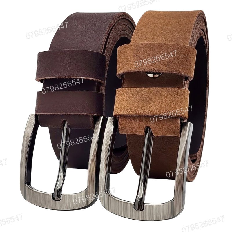 [130cm][Tặng đục] Thắt lưng da bò sáp DHM-593 | Đầu khoá kim laze kiểu bo tròn nam tính | Bảo hành 12 tháng
