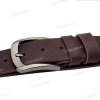 [130cm][Tặng đục] Thắt lưng da bò sáp DHM-593 | Đầu khoá kim laze kiểu bo tròn nam tính | Bảo hành 12 tháng