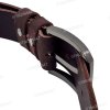 [130cm][Tặng đục] Thắt lưng da bò sáp DHM-593 | Đầu khoá kim laze kiểu bo tròn nam tính | Bảo hành 12 tháng