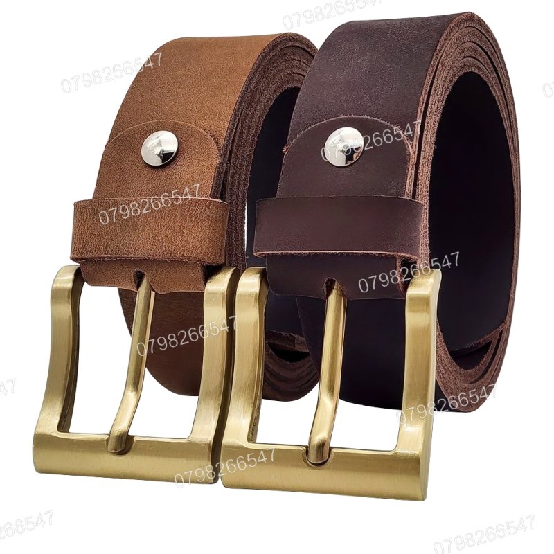 [130cm][Tặng đục] Thắt lưng nam da bò sáp DHM-594 | Mặt khoá kim mạ đồng vuông sang trọng | Bảo hành 12 tháng