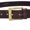 [130cm][Tặng đục] Thắt lưng nam da bò sáp DHM-594 | Mặt khoá kim mạ đồng vuông sang trọng | Bảo hành 12 tháng
