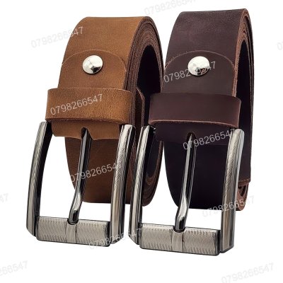 [130cm][Tặng đục] Thắt lưng da bò sáp DHM-595 | Khoá lưng kim laze kiểu mới thời trang | Bảo hành 12 tháng