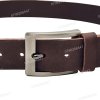 [130cm][Tặng đục] Dây lưng nam da bò sáp DHM-601 | Khoá kim chì bảng vuông bảng to nam tính | Bảo hành 12 tháng