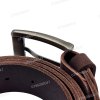 [130cm][Tặng đục] Dây lưng nam da bò sáp DHM-601 | Khoá kim chì bảng vuông bảng to nam tính | Bảo hành 12 tháng