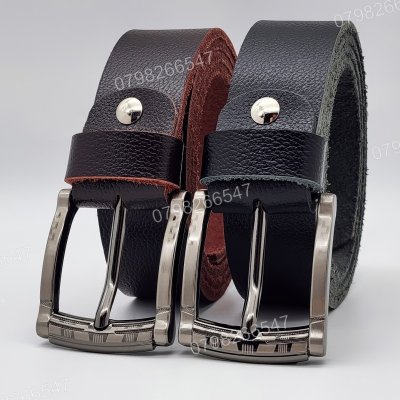 [130cm][Tặng đục] Dây nịt da bò hạt DHM-617 | Đầu khoá kim laze kiểu bo tròn ấn tượng | Bảo hành 12 tháng