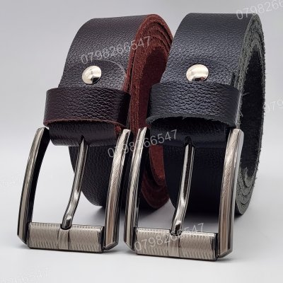 [130cm][Tặng đục] Dây nịt nam da bò hạt DHM-618 | Mặt khoá kim laze kiểu vuông thời trang | Bảo hành 12 tháng