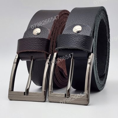 [130cm][Tặng đục] Thắt lưng nam da bò hạt DHM-623 | Đầu khoá kim laze vuông thời trang | Bảo hành 12 tháng