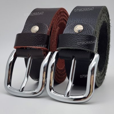 [130cm][Tặng đục] Dây nịt da bò hạt DHM-626 | Mặt khóa kim màu trắng bo tròn thời trang | Bảo hành 12 tháng