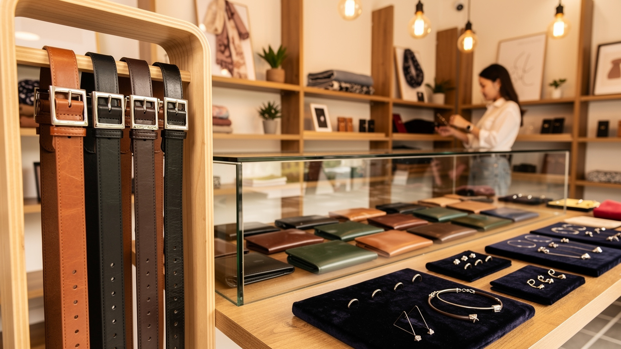 Shop bán lẻ phụ kiện da nam